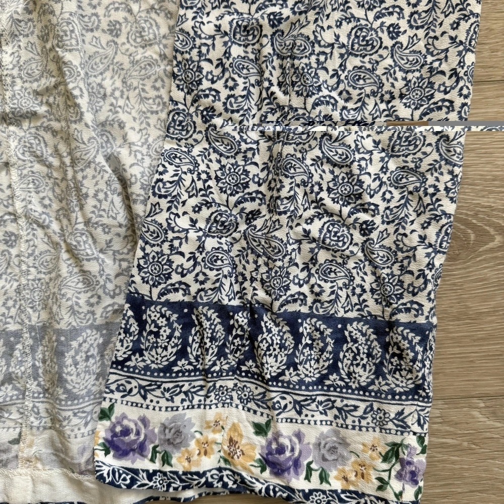 VTG‎ CDC Dress Size 2 Paisley Print Cottagecore Farm Corset Full Button Front - Picture 9 of 14